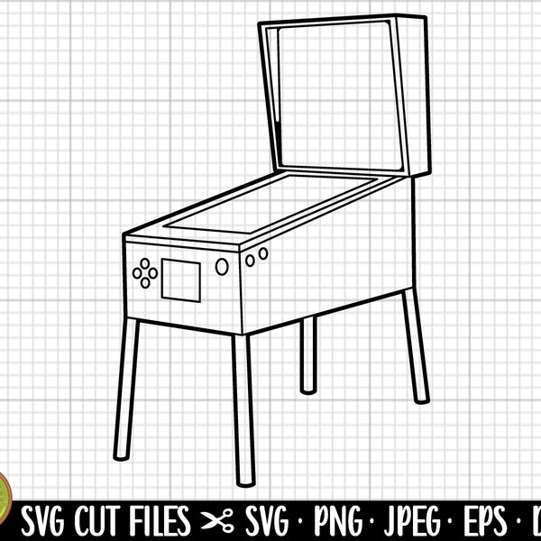 pinball machine svg png vector clipart free commercial use