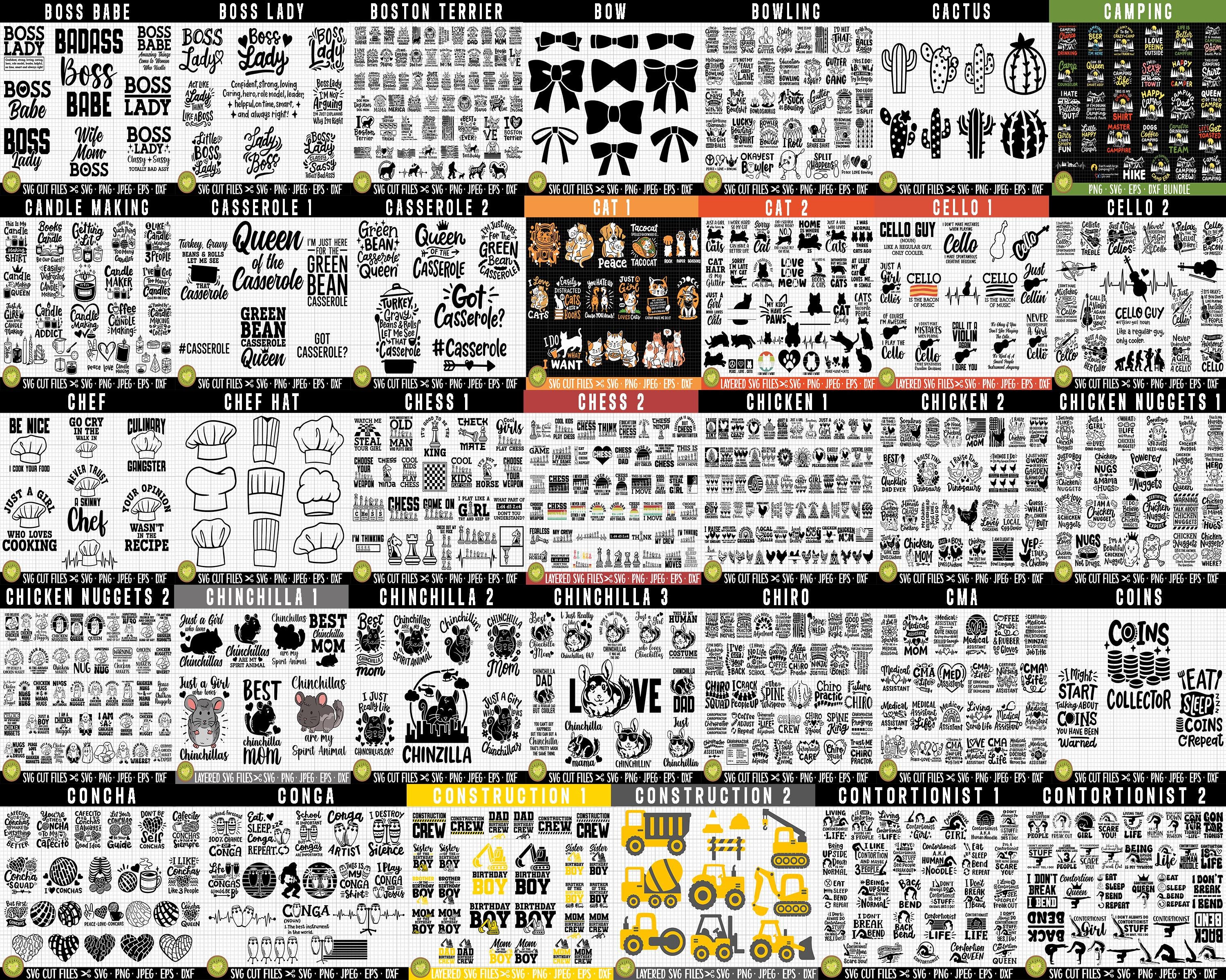 Layered SVG Bundle Cricut Cut File PNG Sublimination Bundle Whole Shop ...