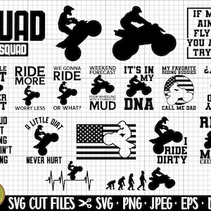 atv svg atv png quad svg quad png four wheeler svg four wheeler png 4 wheeler svg png cricut commercial use atv quad svg bundle