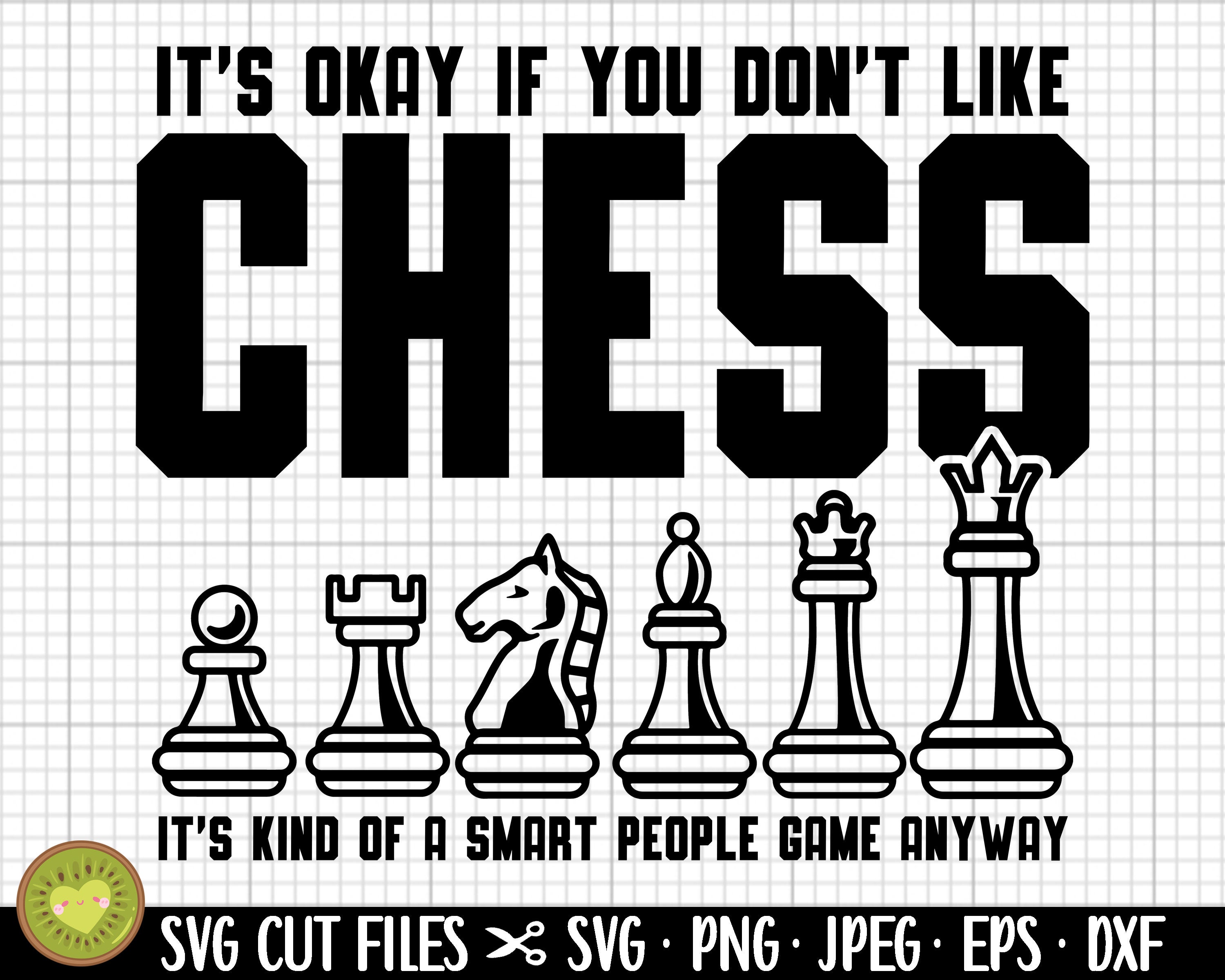 Think Retro Vintage Chess Pieces Player Gifts Chess Coach Svg Png Dxf  Digital Cutting File