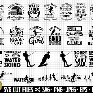 water ski svg water ski png waterski svg png bundle cricut cut file free commercial use water ski shirt design bundle svg png eps dxf jpg