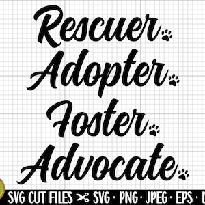 rescue dog svg png adopted dog svg png dof shelter svg png dog adoption svg png cricut cut file