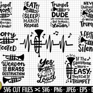 trumpet svg bundle trumpet png bundle trumpet svg bundle cricut shirt commercial use trumpet player svg png esp dxf