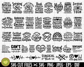 surgical tech svg png surgical technicial svg png design bundle cricut commercial use