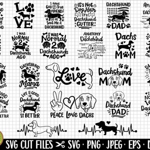 Lot teckel svg Lot teckel png Doxie svg Lot doxie png