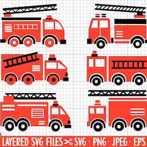 fire truck png bundle commercial use, fire truck svg cricut cut file bundle, fire truck jpeg for kids, fire truck toy svg png