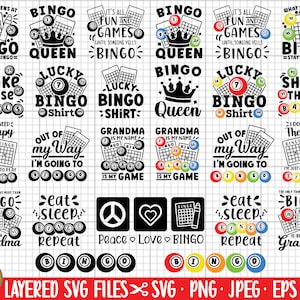 bingo svg bundle bingo png bundle bingo svg file cricut free commercial use