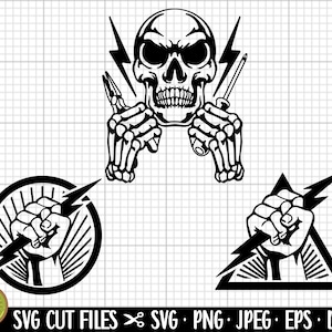 Elektriker svg bündel Cricut Elektriker png bündeln kommerzielle Nutzung