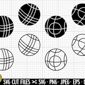 bocce balls svg bocce balls png free comercial use bocce balls clipart silhouettes bundle cricut cut files