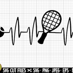 tennis svg png cricut files