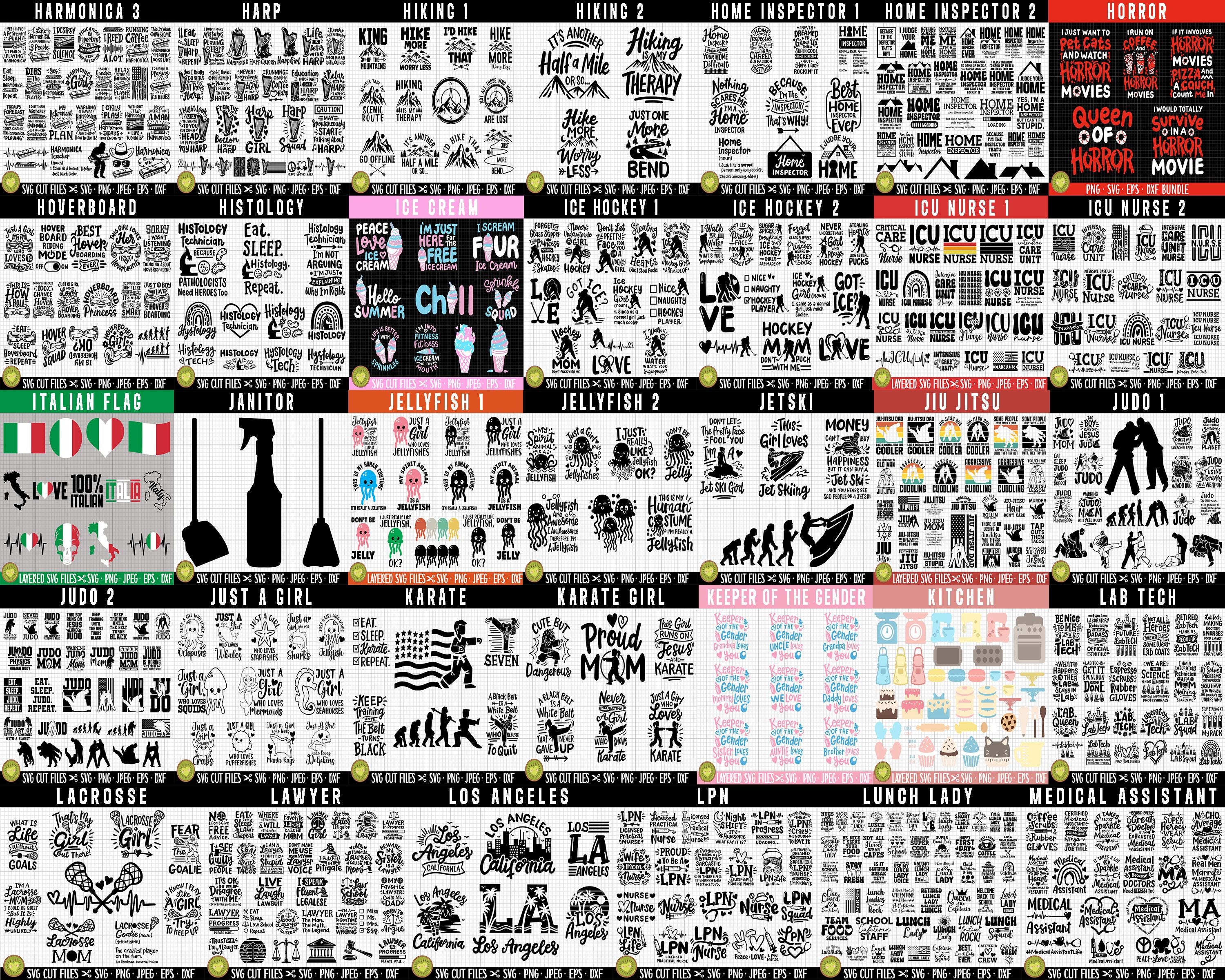 Layered SVG Bundle Cricut Cut File PNG Sublimination Bundle Whole Shop ...