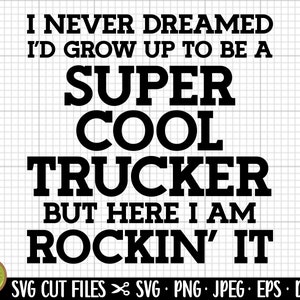 trucker svg file cricut trucker png truck driver svg truck driver png commercial use