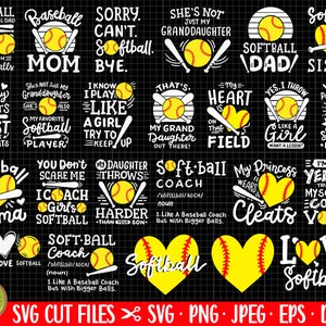 softbal svg softbal png shirt ontwerp gesneden bestand bundel cricut gratis commercieel gebruik softbal speler svg png eps dxf jpeg softbal coach