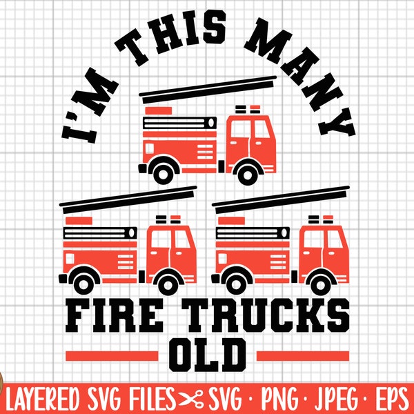 3rd birthday firefighter svg cricut png 3rd birthday fire truck lover svg png 3 years old future firefighter