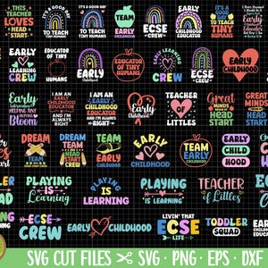 early childhood education png early childhood education svg early childhood education png bundle sublimination commercial use