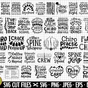 paquete svg de quiropráctico paquete cricut de quiropráctico png quiropráctico