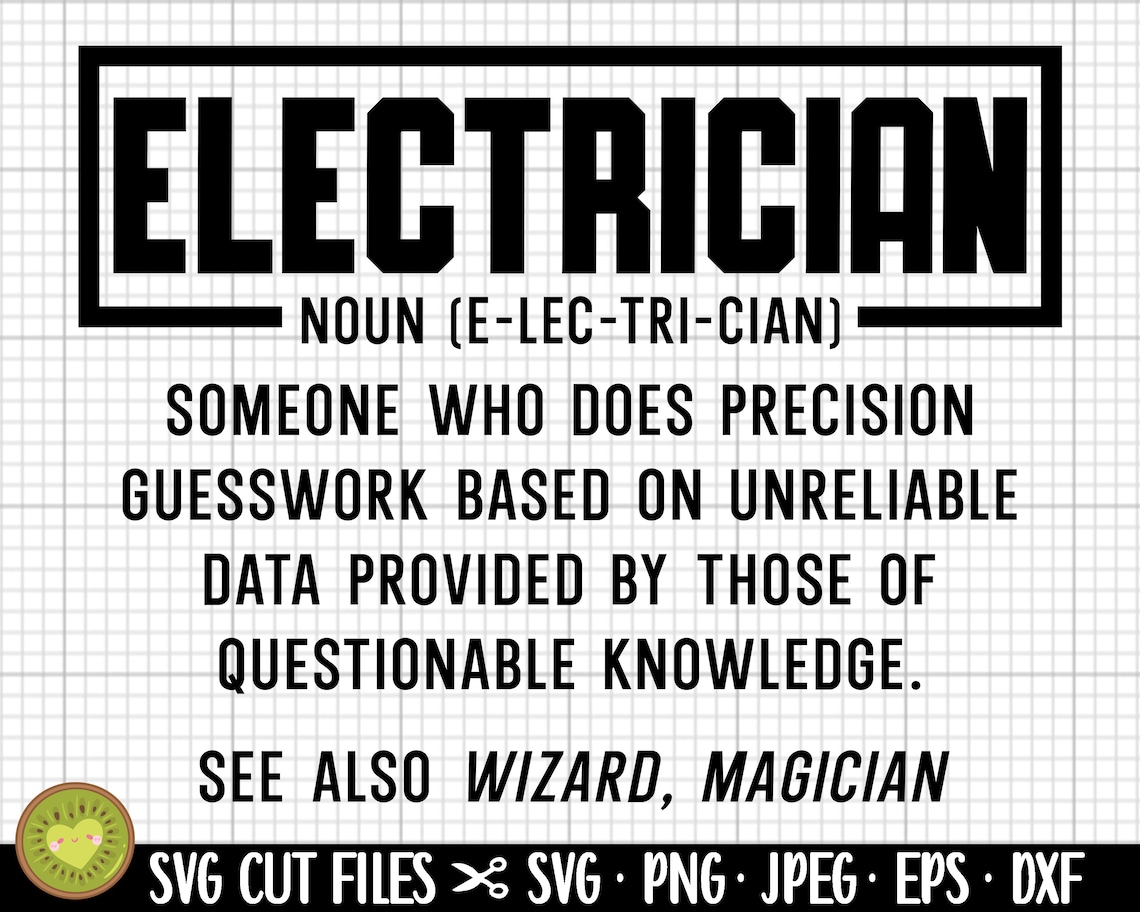 Electrician Svg Etsy