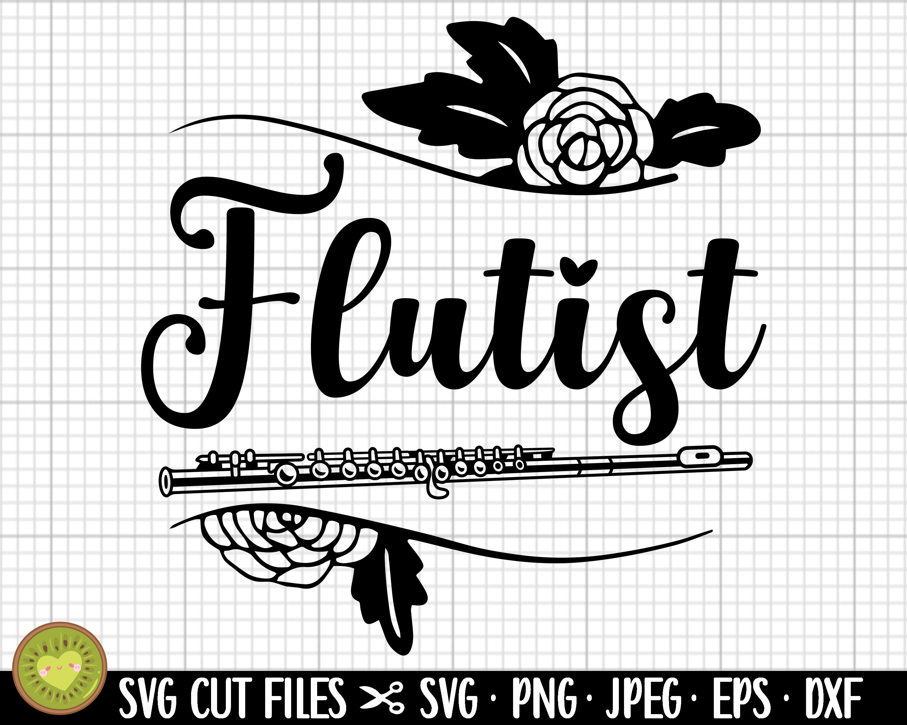 Flute Svg Cricut Cut File for Shirt Flutist Svg Flute Player Svg Flute