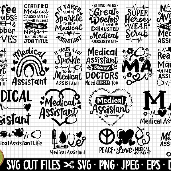 medical assistant svg bundle cma svg bundle cma png medical assistant png certified medical assistant svg png eps dxf jpg sublimation cricut