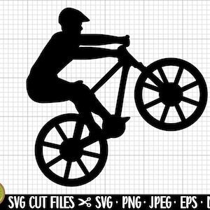 mountain biker silhouette trail biker silhouette downhill biker silhouette svg png eps dxf cut