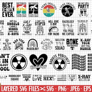 x ray tech technician svg png bundle