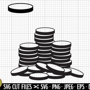 coins svg coins png coins silhouette coins clipart coin stack svg vector