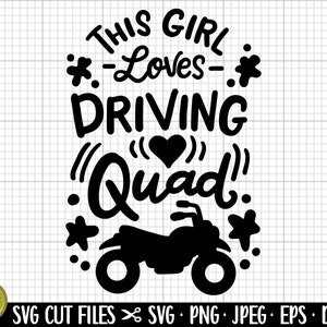 atv svg, quad svg, 4 wheeler svg, four wheeler svg, quad girl svg png eps dxf