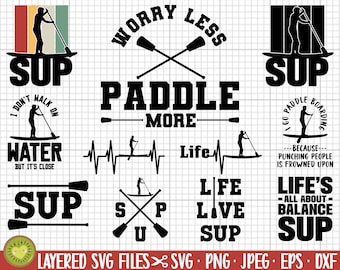 sup svg bundle cricut commercial use sup cut file bundle sup png bundle stand up paddling svg bundle stand up paddling png bundle