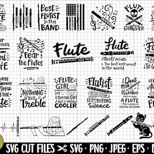 fluit svg-bundel fluit png-bundel