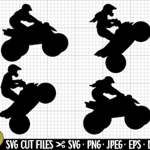 quad silhouette atv silhouette four wheeler silhouette svg png eps dxf vector cut files cricut commercial use