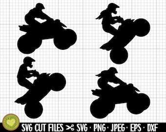 quad silhouette atv silhouette four wheeler silhouette svg png eps dxf vector cut files cricut commercial use