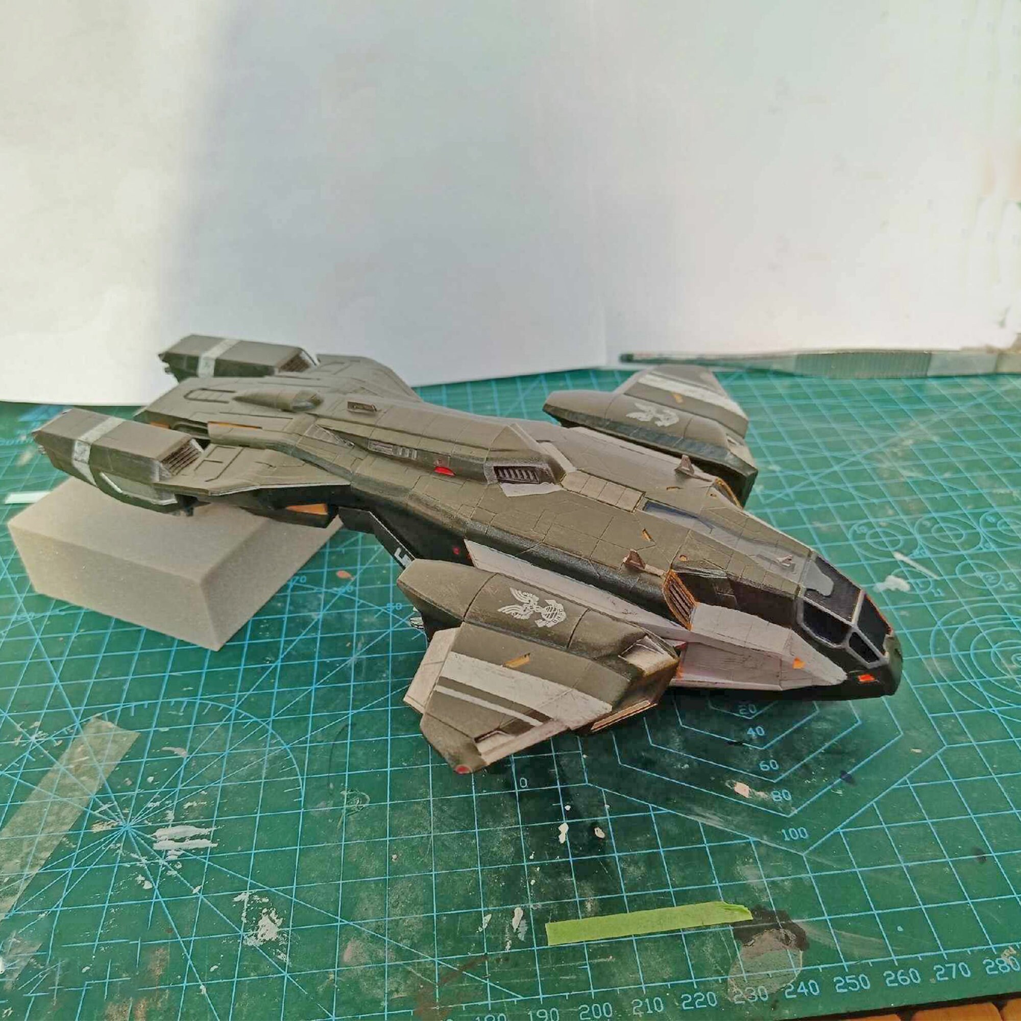 Unsc Ship Models Halo UNSC D77-TC 3d-printed Model, Spacecraft Model Ship, Painted ...