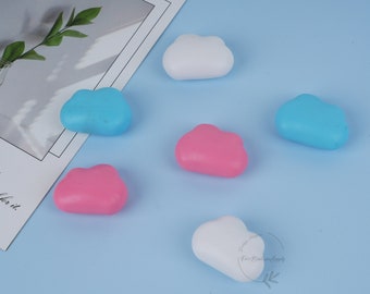 6 pcs/ensemble aimants de réfrigérateur nuage colorés, aimants de réfrigérateur nuage 3D créatifs, aimant pour tableau blanc, fournitures de bureau/fournitures, cadeau pour enseignants