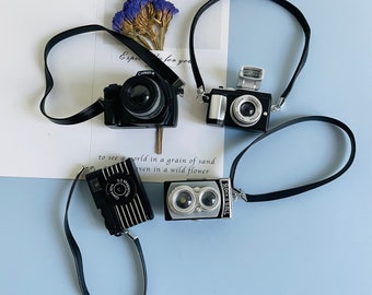 Aimants de réfrigérateur d’appareil photo vintage, aimants de réfrigérateur de caméra 3D, aimants de tableau d’affichage, aimants de support photo Polaroid, cadeaux de pendaison de crémaillère