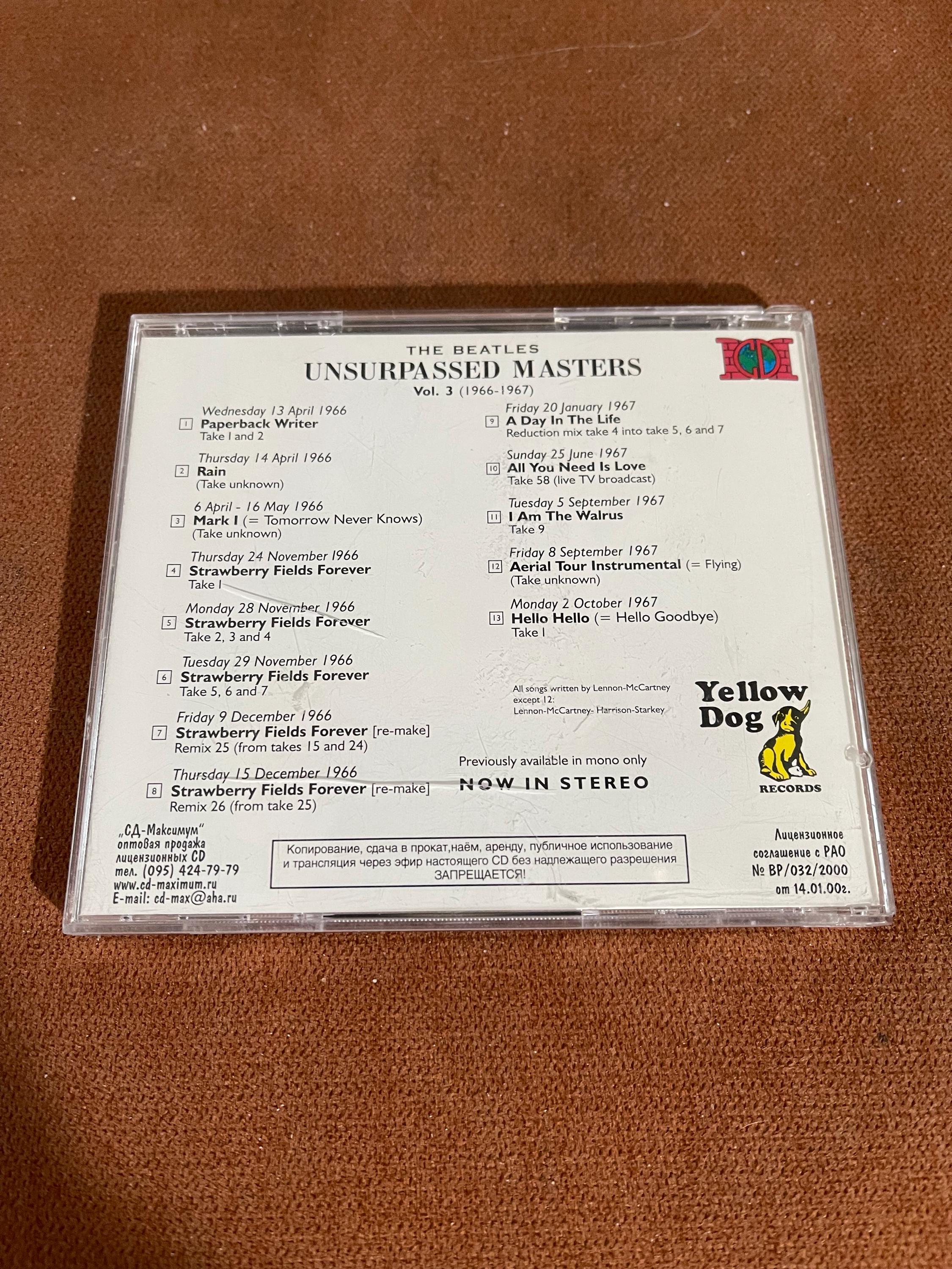 The Beatles Unsurpassed Masters Vol.3 (1966-1967) CD - Etsy