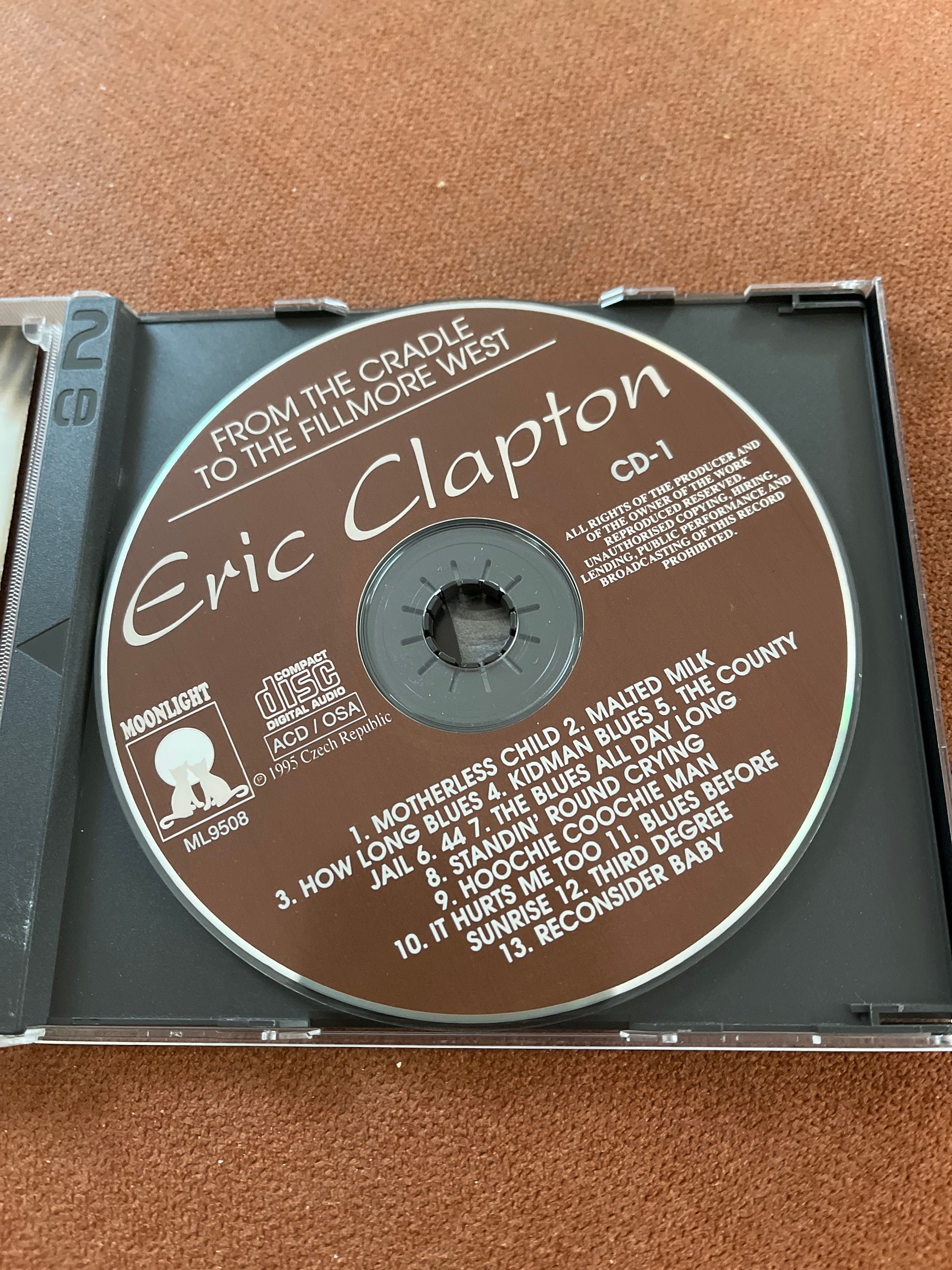Eric Clapton From the Cradle to the Fillmore West Two Cd Set Etsy
