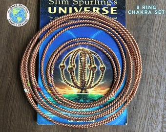 Chakra Healing 8 Ring Set