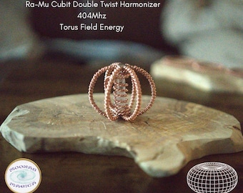 Ra-Mu Cubit 1/4 Double Twist Harmonizer with Quartz Crystal