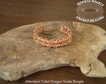 Atlantean Cubit Dragon Scale Hammered Bangle