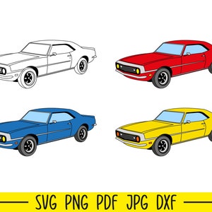Muscle Car Svg, Car Svg, Classic Car Svg, Muscle Car Png, Car Clipart, Car, Classic Car, Automobile Svg, Vintage Car Svg
