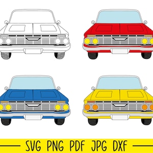 Classic Car Svg, Muscle Car Svg, Car Svg, Muscle Car Png, Car Clipart, Car, Classic Car, Automobile Svg, Vintage Car Svg