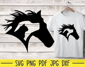 Horse Dog Cat Svg, Cat svg, Dog Svg, Horse Svg, Cat Dog Horse Cut file, Cat Lover Svg, Dog Lover Svg, Horse Lover Svg