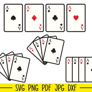 Playing Cards Svg, Poker Svg, Casino Svg, Gambling Svg, Cards Svg, Poker Cards, Las Vegas Svg, Card Suits Svg, Queen of Hearts Svg