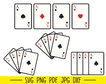 Playing Cards Svg, Poker Svg, Casino Svg, Gambling Svg, Cards Svg, Poker Cards, Las Vegas Svg, Card Suits Svg, Queen of Hearts Svg