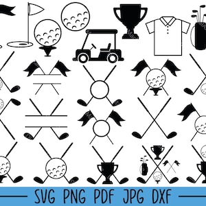 Golf Svg Bundle, Golf Ball Svg, Golf Clup Svg, Golf Cut File, Golf Svg, Golfer Svg, Golf Monogram Svg, Golf Name Frame