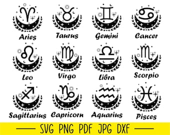Sternzeichen-Svg-Bundle, Sternzeichen-Svg, Horoskop-Svg, Sternzeichen-Symbole-Svg, Astrologie-Zeichen-Svgs, Gemini-Svg