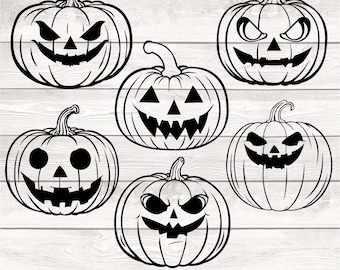 Pumpkin Svg, Pumpkin Svg Bundle, Halloween Pumpkin Svg, Fall Pumpkin Svg Bundle, Gothic Pumpkin Svg Bundle