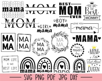 Mother's Day Svg Bundle, Mama Svg bundle, Best Mom Ever Svg, Mom Tshirt Designs