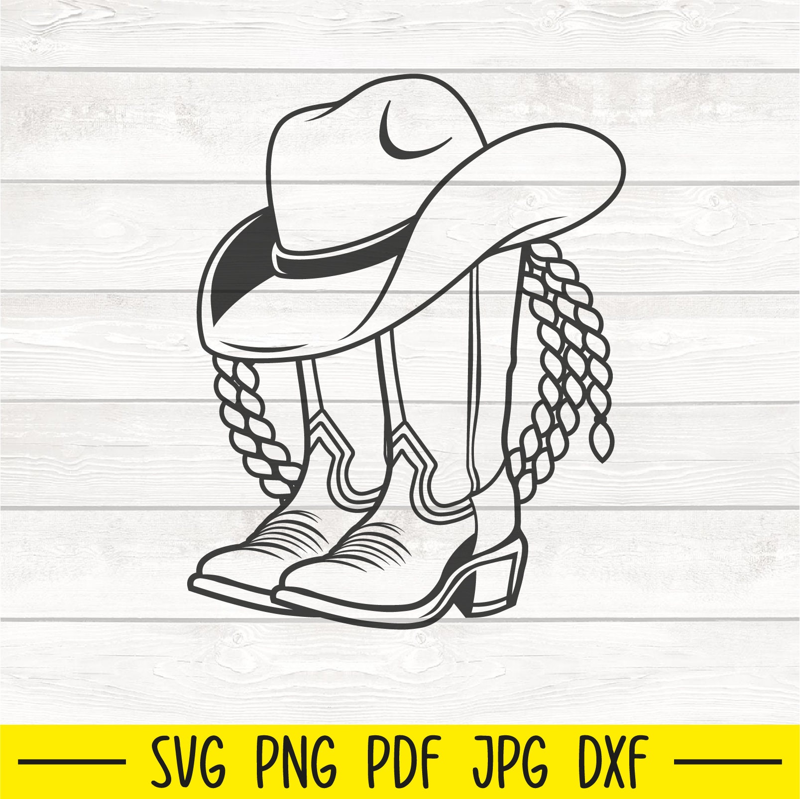 Cowboy Boots Svg, Cowgirl Boots Svg, Cowboy Hat Svg, Cowboy Silhouette ...