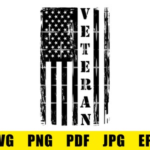 Veteran Svg, American Flag Svg, Grunge American Flag, Grunge Veteran Svg, Veteran Cut File